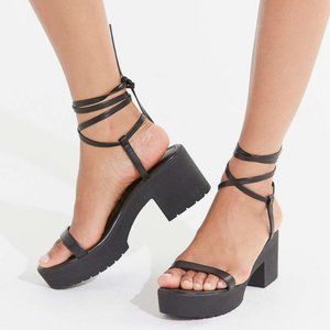 Urban Outfitters Claire Lace-Up Platform Sandal